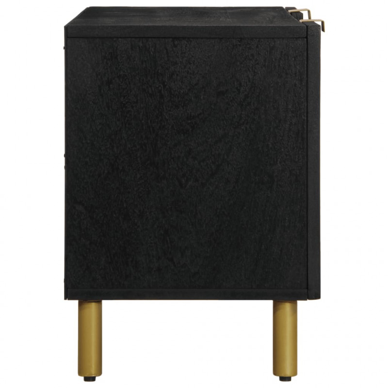 Szafka pod telewizor, czarna, 105x33x46 cm
