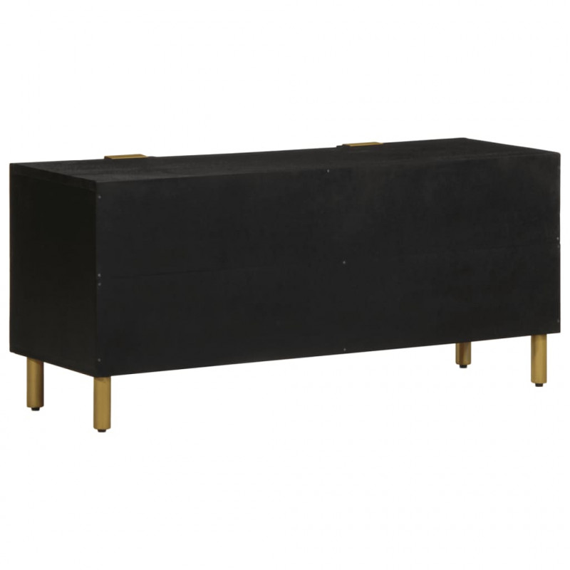 Szafka pod telewizor, czarna, 105x33x46 cm