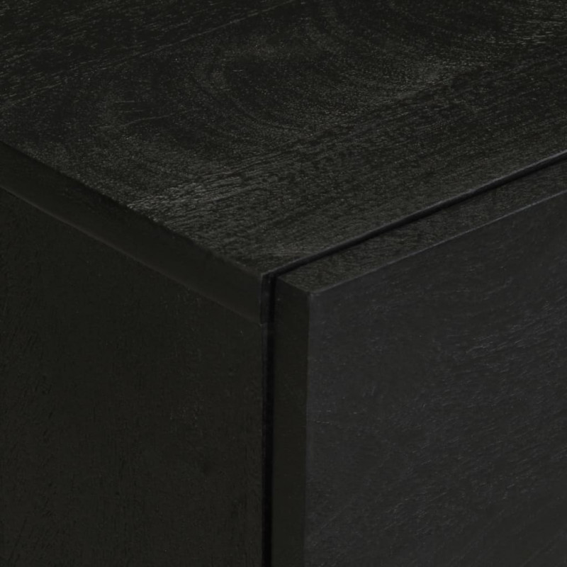 Szafka nocna, czarna, 50x33x62 cm, materiał drewnopochodny