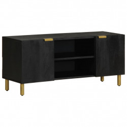 Szafka pod telewizor, czarna, 105x33x46 cm