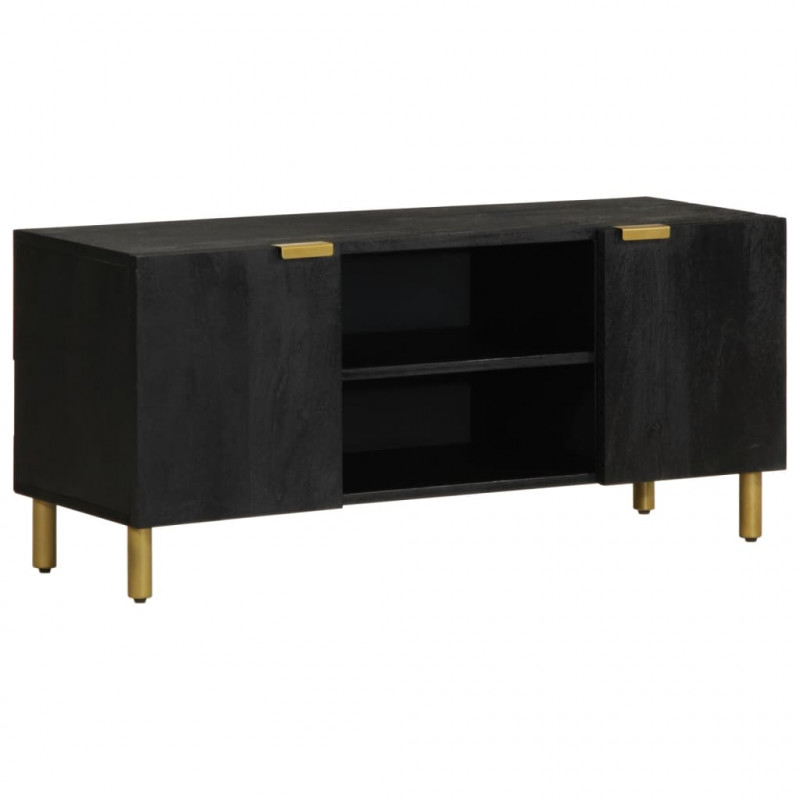 Szafka pod telewizor, czarna, 105x33x46 cm
