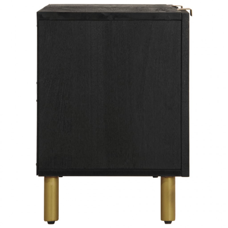 Szafka pod telewizor, czarna, 105x33x46 cm