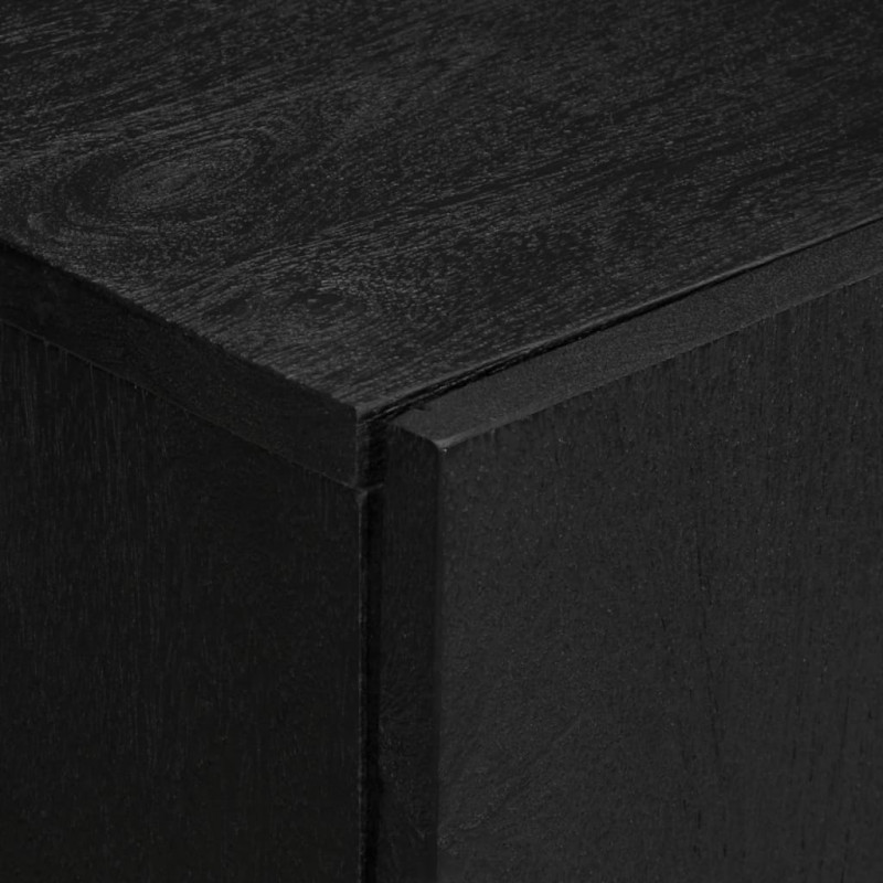 Szafka, czarna, 60x33x75 cm, materiał drewnopochodny