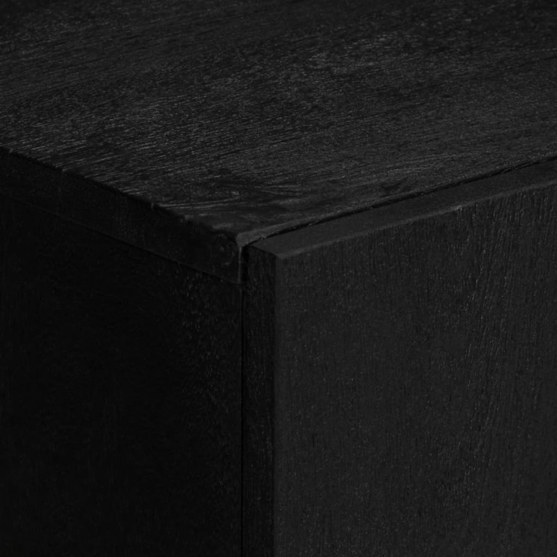 Szafka, czarna, 90x33x75 cm, materiał drewnopochodny