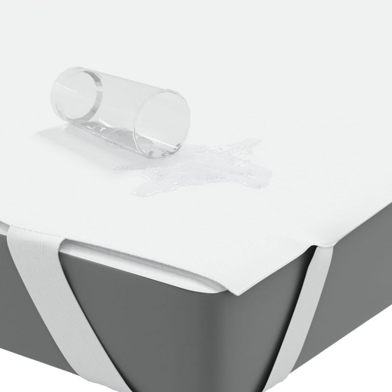 Ochraniacz na materac, biały, 160x200 cm, wodoodporny