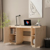 Biurko, 140x50x75 cm, lite drewno sosnowe