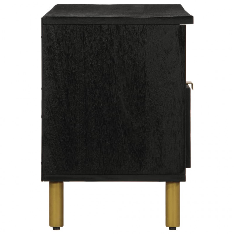 Szafka pod telewizor, czarna, 100x33x46 cm