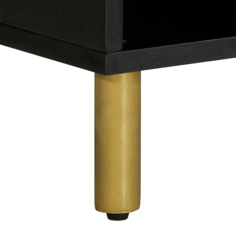 Szafka pod telewizor, czarna, 100x33x46 cm