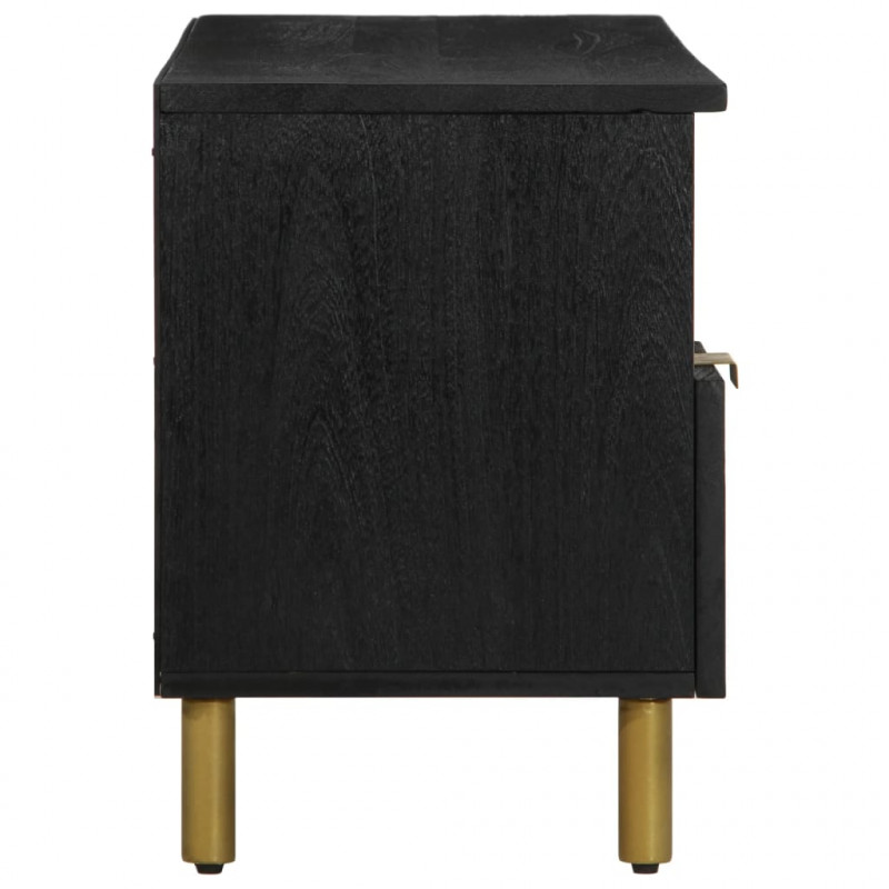 Szafka pod telewizor, czarna, 100x33x46 cm