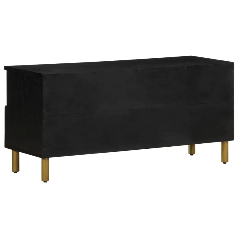 Szafka pod telewizor, czarna, 100x33x46 cm