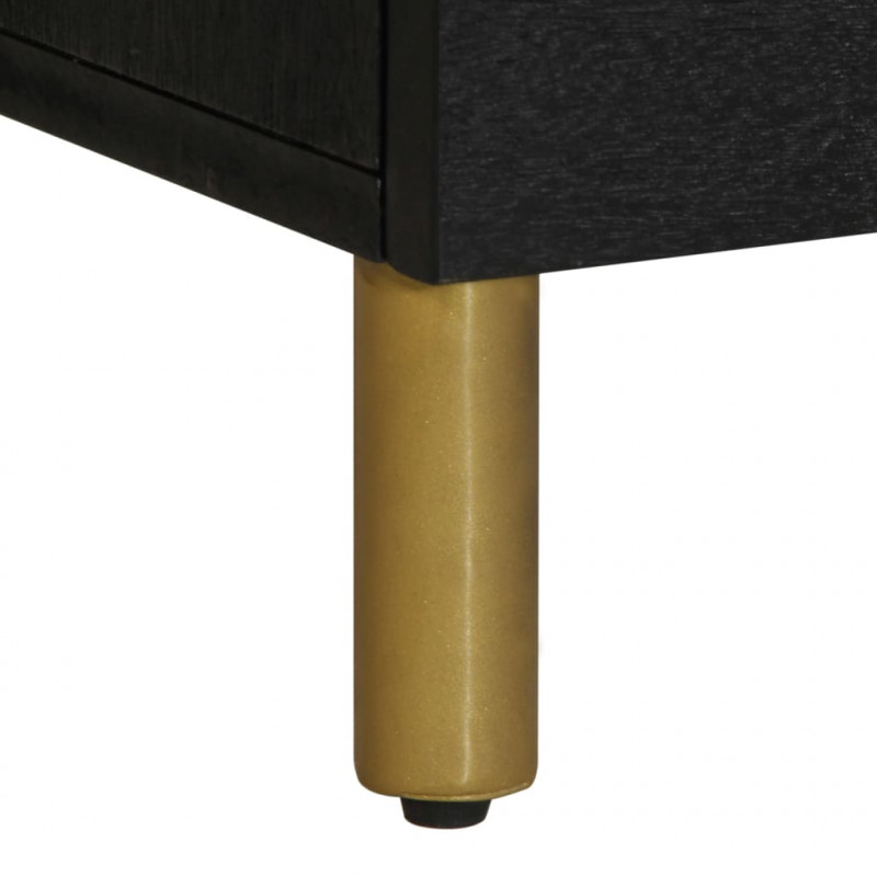 Szafka pod telewizor, czarna, 100x33x46 cm