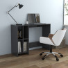 Biurko pod laptopa szare 102,5x35x75 cm materiał drewnopochodny