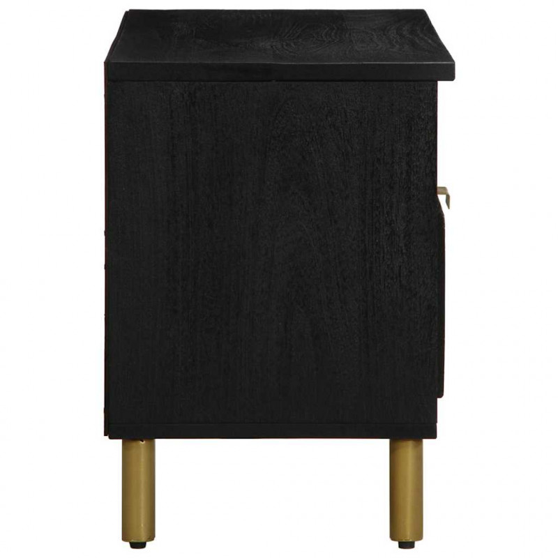 Szafka pod telewizor, czarna, 80x33x46 cm
