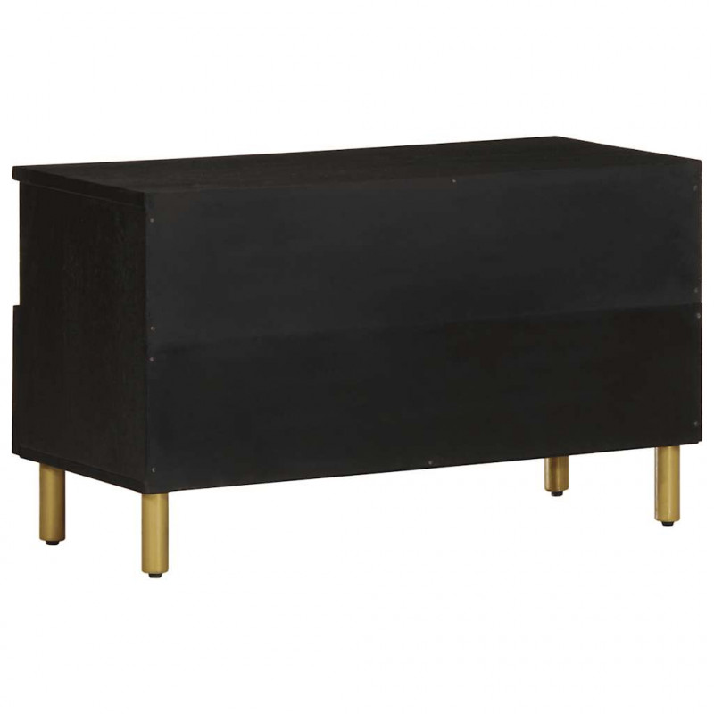 Szafka pod telewizor, czarna, 80x33x46 cm