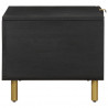 Stolik kawowy, czarny, 80x50x40 cm, materiał drewnopochodny