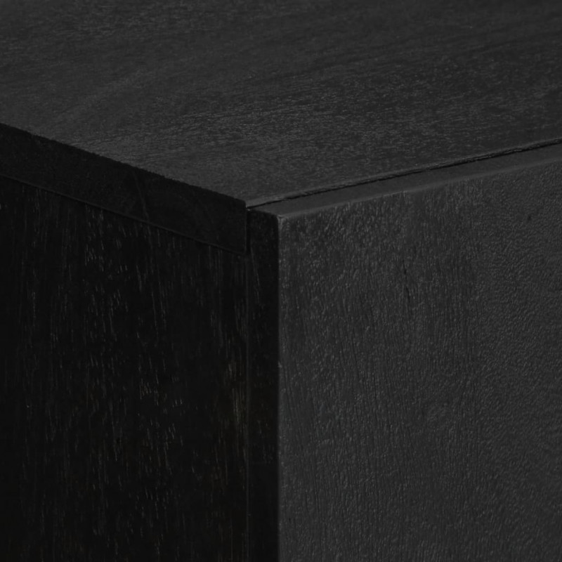 Szafka, czarna, 60x33x100 cm, materiał drewnopochodny