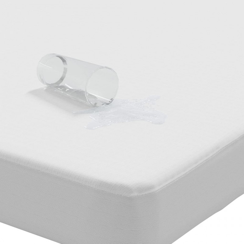 Ochraniacz na materac, biały, 140x220 cm, wodoodporny