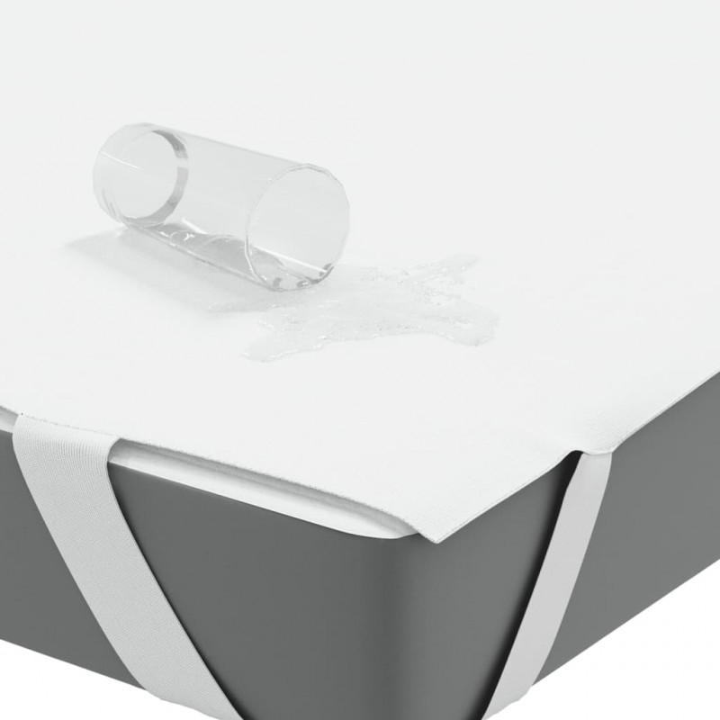 Ochraniacz na materac, biały, 90x200 cm, wodoodporny