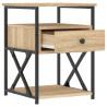 Szafka nocna, dąb sonoma, 40x42x55 cm, materiał drewnopochodny