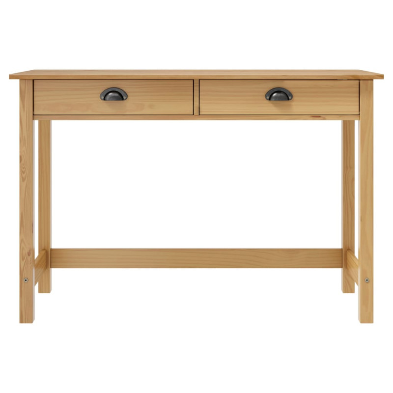 Stolik konsolowy Hill, 2 szuflady, 110x45x74 cm, lita sosna