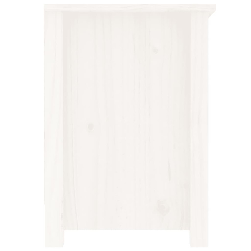 Szafka pod telewizor, biała, 103x36,5x52 cm, drewno sosnowe