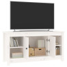 Szafka pod telewizor, biała, 103x36,5x52 cm, drewno sosnowe