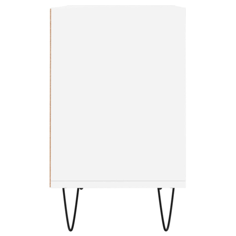 Szafka pod TV, biała, 69,5x30x50 cm, materiał drewnopochodny