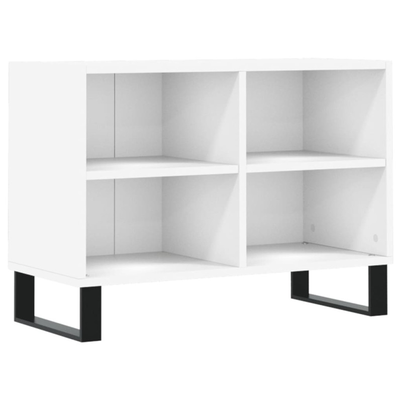 Szafka pod TV, biała, 69,5x30x50 cm, materiał drewnopochodny