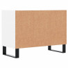 Szafka pod TV, biała, 69,5x30x50 cm, materiał drewnopochodny