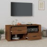 Szafka pod telewizor, brązowy dąb, 100x35x40 cm