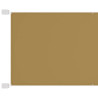 Markiza pionowa, beżowa, 140x600 cm, tkanina Oxford