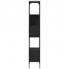 5-poziomowy regał na książki, czarny, 76x33x188,5 cm