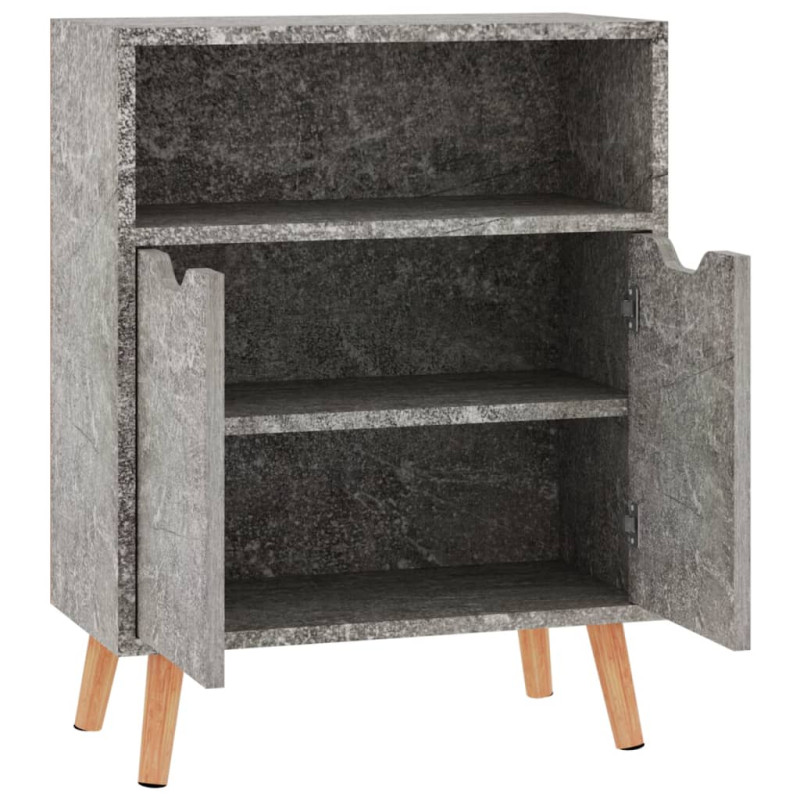 Szafka, szarość betonu, 60x30x72 cm, materiał drewnopochodny