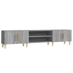 Szafka pod TV, szary dąb sonoma, 180x31,5x40 cm