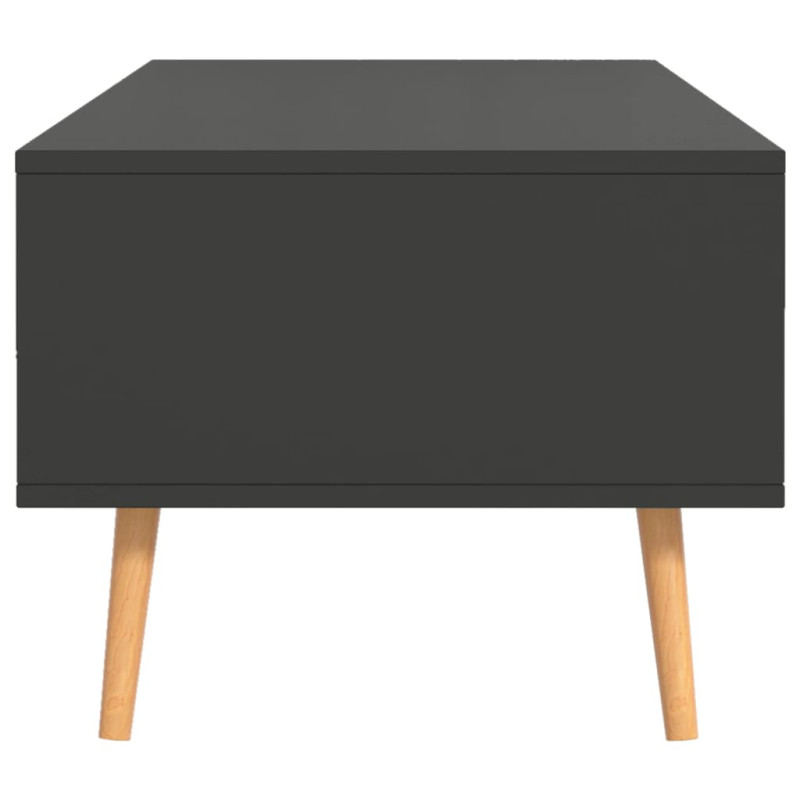 Stolik kawowy, szary, 100x49,5x43 cm, materiał drewnopochodny