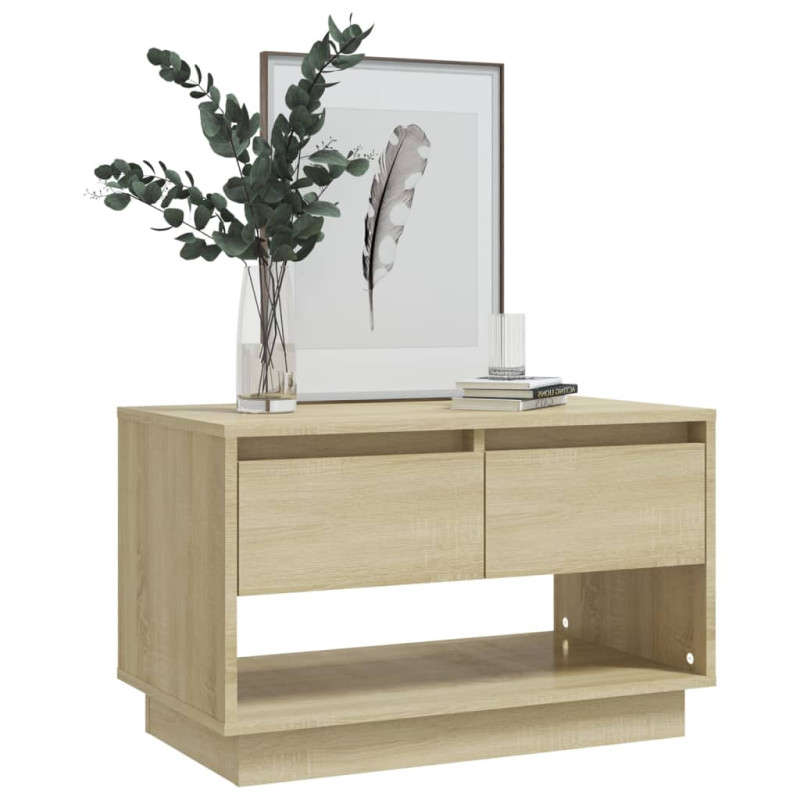 Szafka pod TV, dąb sonoma, 70x41x44 cm materiał drewnopochodny