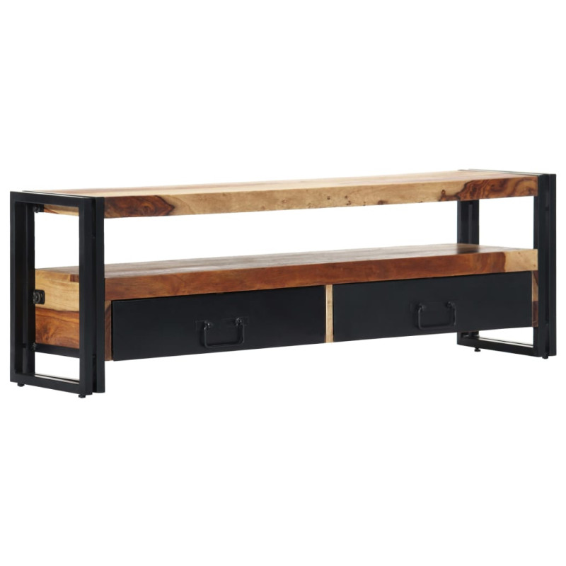 Szafka pod TV, 120 x 30 x 40 cm, lite drewno sheesham