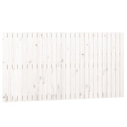 Wezgłowie łóżka, białe, 166x3x90 cm, lite drewno sosnowe