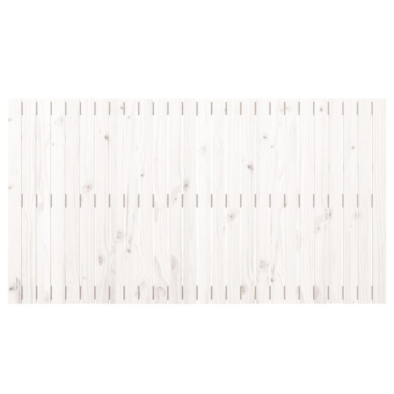 Wezgłowie łóżka, białe, 166x3x90 cm, lite drewno sosnowe