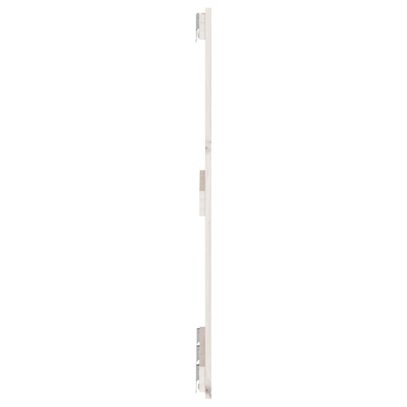 Wezgłowie łóżka, białe, 166x3x90 cm, lite drewno sosnowe