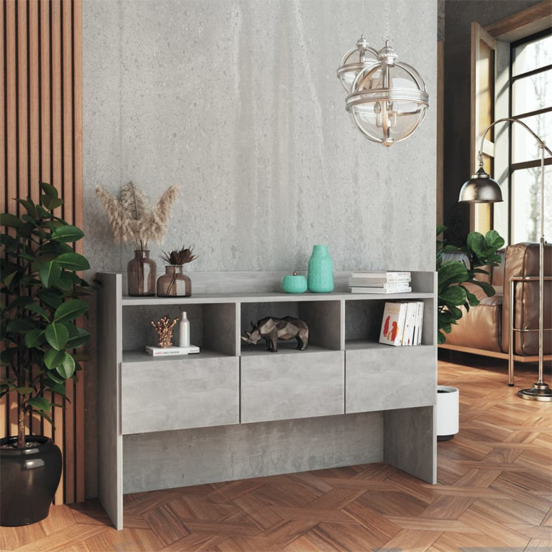Szafka, szarość betonu, 105x30x70 cm, materiał drewnopochodny
