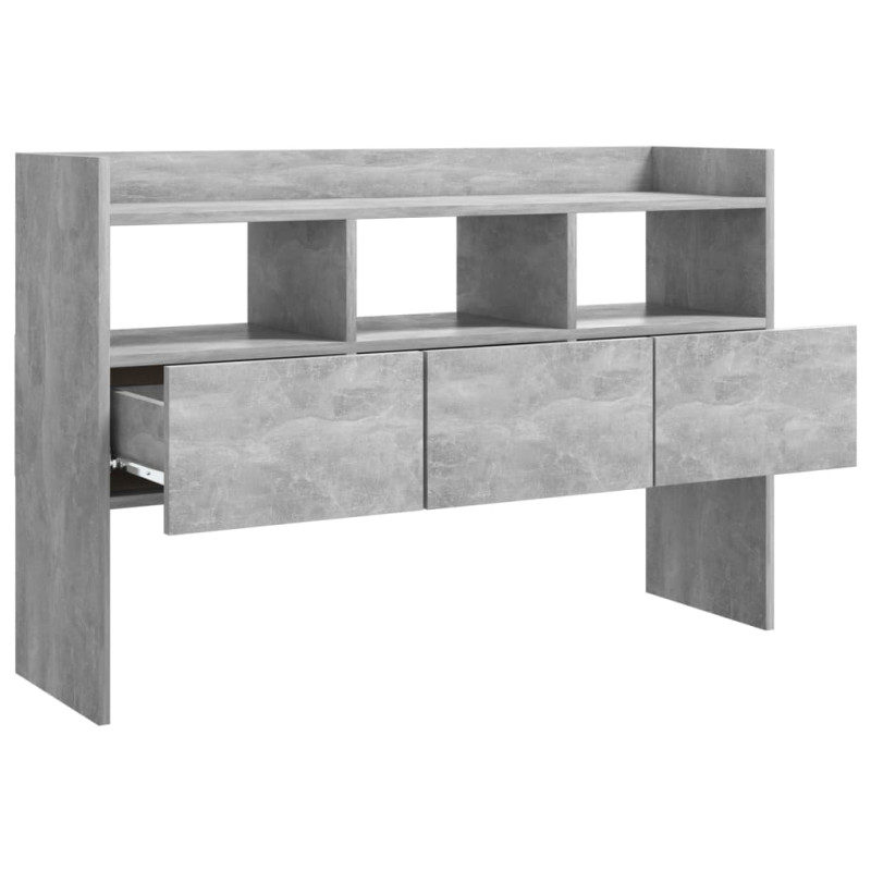 Szafka, szarość betonu, 105x30x70 cm, materiał drewnopochodny