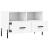 Szafka pod TV, biała, 80x36x50 cm, materiał drewnopochodny