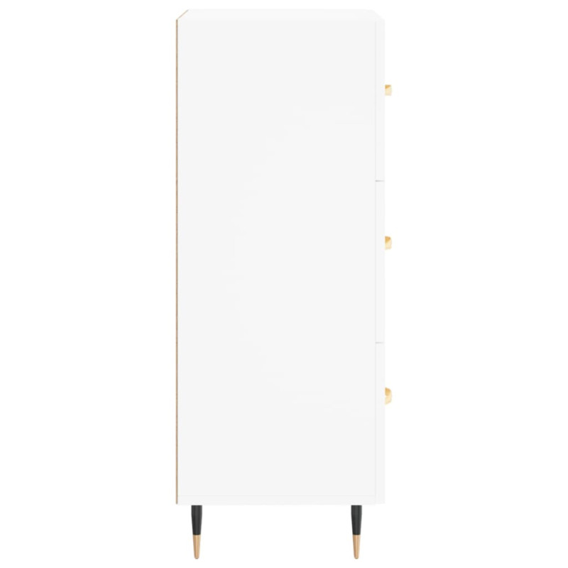 Szafka, biała, 34,5x34x90 cm, materiał drewnopochodny