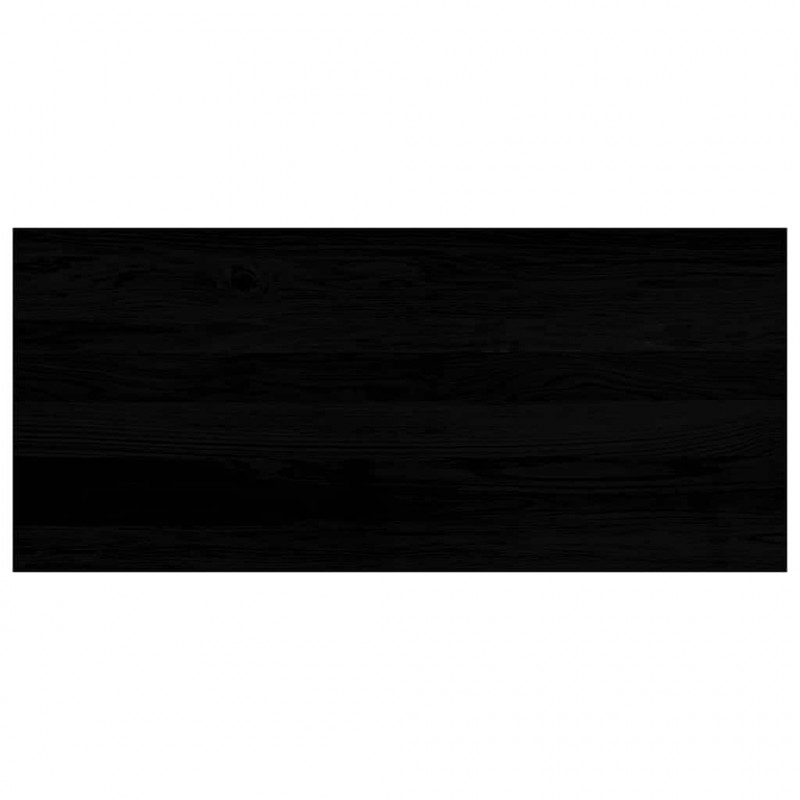 Parapety 2 szt., ciemnobrązowy, 90x40x2 cm, lite drewno dębowe