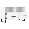 Szafka pod TV, biała, 80x36x50 cm, materiał drewnopochodny