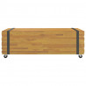 Stolik kawowy, 110x45x35 cm, lite drewno tekowe