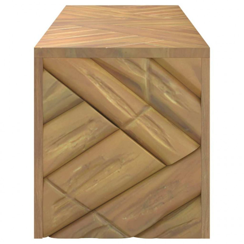 Stolik kawowy, 110x35x38 cm, lite drewno tekowe