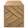 Stolik kawowy, 110x35x38 cm, lite drewno tekowe