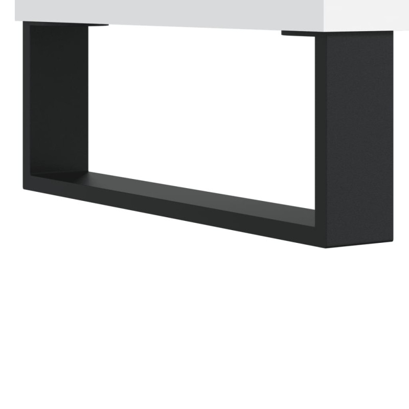 Szafka pod TV, biała, 80x36x50 cm, materiał drewnopochodny